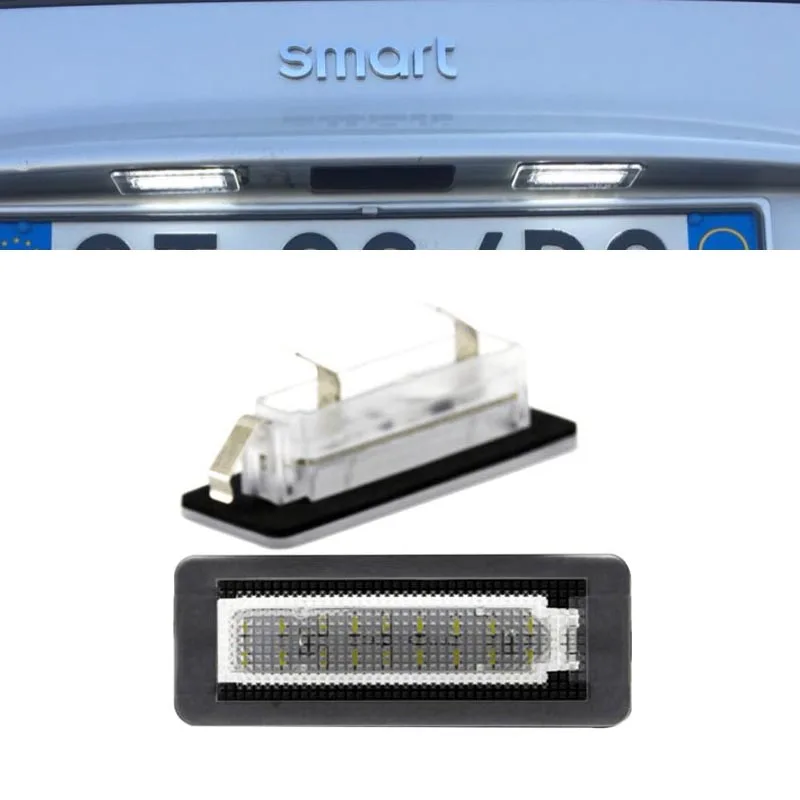 

2X led car styling Canbus No error code License Plate lamp For Smart Fortwo rear number plate light auto accessory