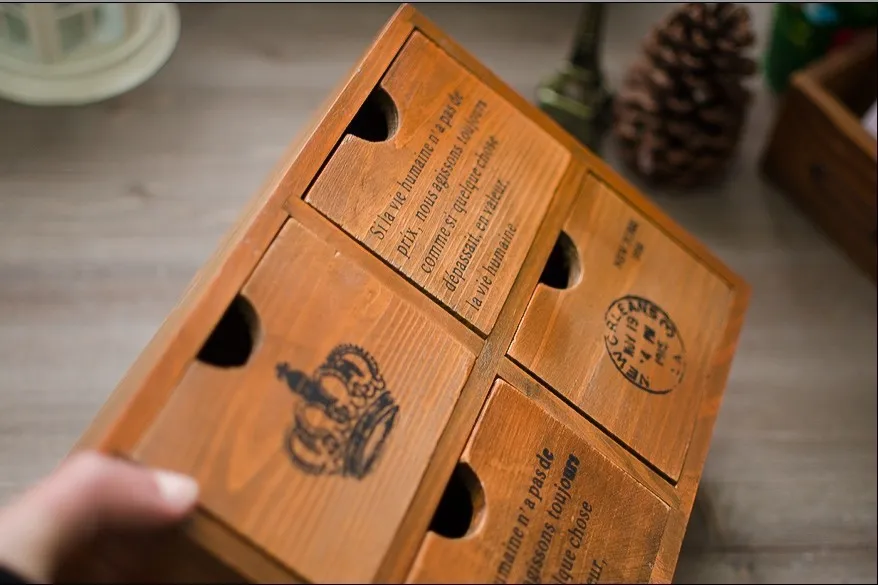 Продуктовый магазин «ZAKKA» деревянный ящик для хранения деревянные коробки ремесла два цвета ремесло аксессуары F