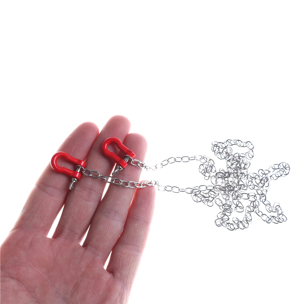 Tow Hook /& Trailer Chain Kit for Traxxas Hsp Redcat Rc4wd Tamiya Axial scx1