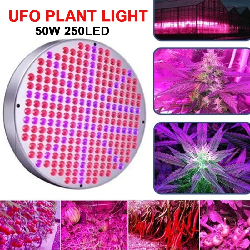 250 светодиодный 50 Вт полноспектральный светильник для растений светодиодный светильник для выращивания растений энергосберегающая панель высокой яркости для теплицы растений