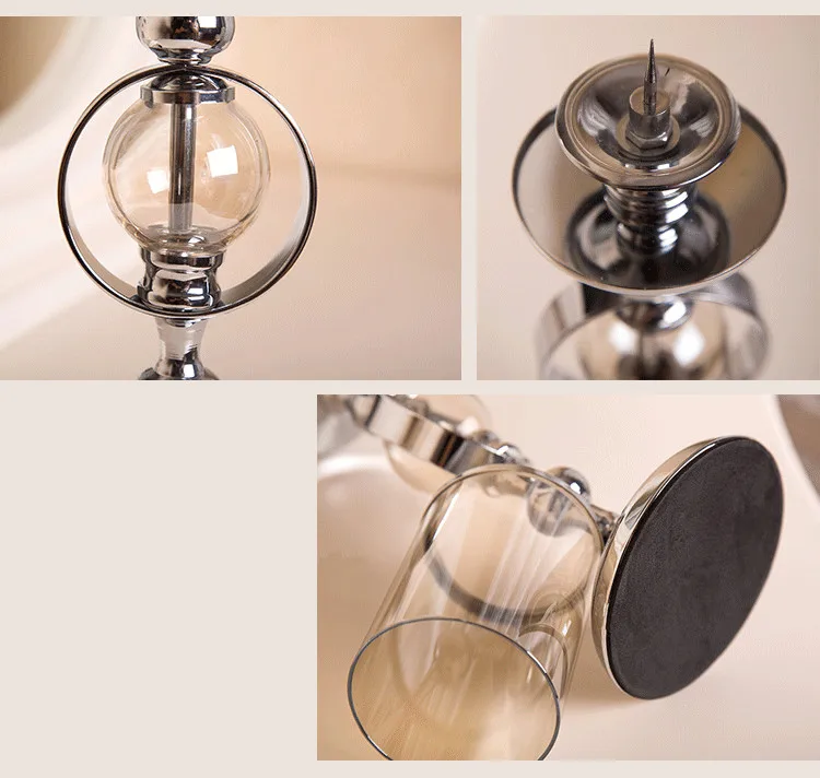 زجاج حديث Candlestand الراقية شمعدان للزفاف لجدول المركزية المنزل زينة عيد الميلاد الشمعدانات المعدنية الحرف زجاج حديث Candlestand الراقية شمعدان للزفاف لجدول المركزية المنزل زينة عيد الميلاد الشمعدانات المعدنية الحرف