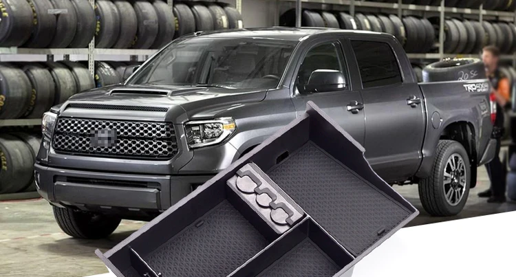 ZUNDUO автомобильный центральный подлокотник коробка для Toyota Tundra 2007- Sequoia(2008-18) аксессуары для интерьера укладка Tidying