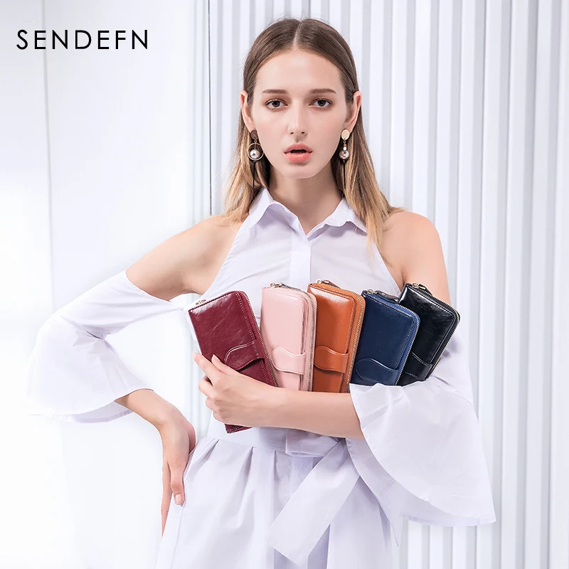 

Hot Sale Leather Women Wallet Female Purse Long Lady Clutch Money Bag Zipper Coin Purse fashion bag