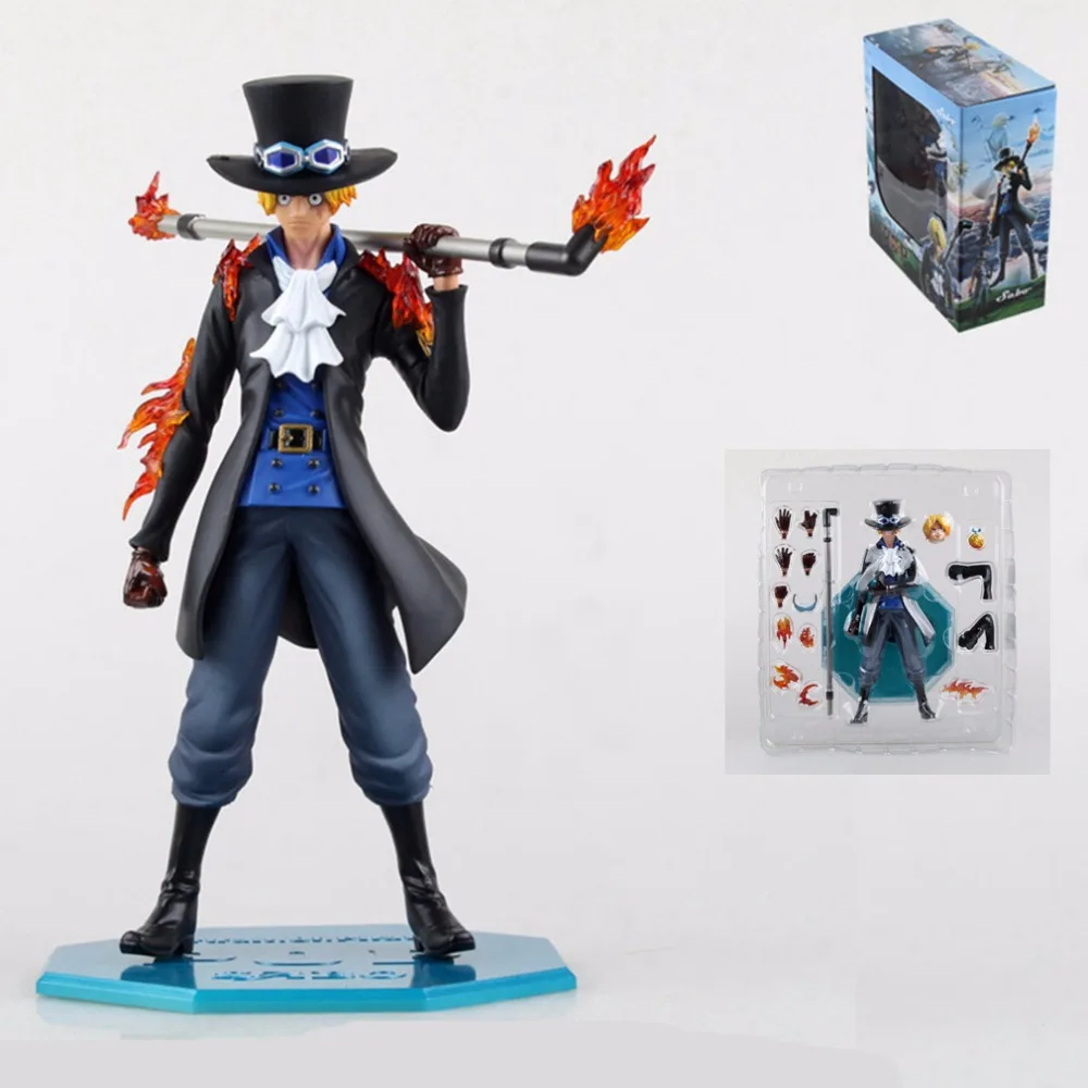 

Anime One Piece Action Figures Toy Sabo PVC POP Action Model Toys Anime Figurine Movie Star Model ToyS Luffy Brother