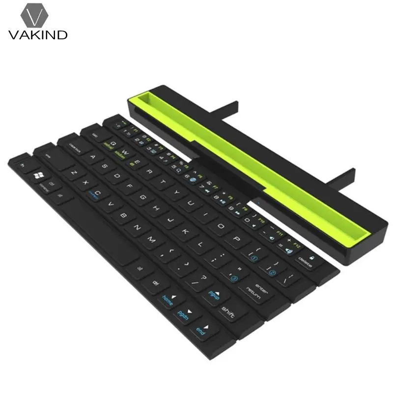 

Scoll Design Wireless Bluetooth Keyboard with Bracket Black Ultra Slim Keyboard for APPLE Android iOS Android Windows