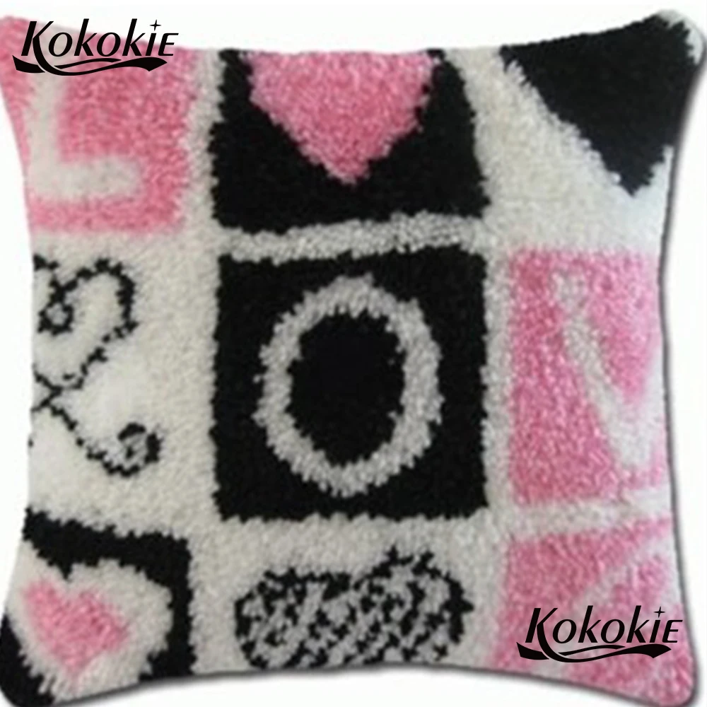 

3d carpet Needlework Unfinished Crocheting Rug Kits Yarn cross stitch kits Embroidery Pillowcase Latch Hook rug rug making kit