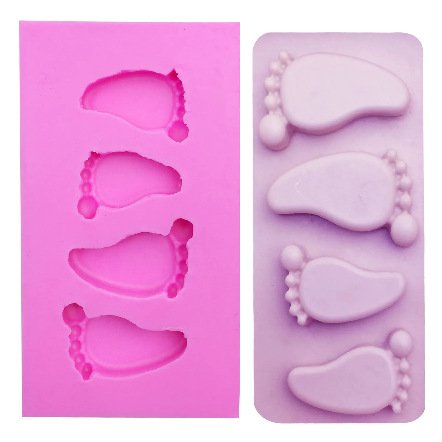 Aliexpress Buy M0257 Cake Mold Baby Foot Silicone