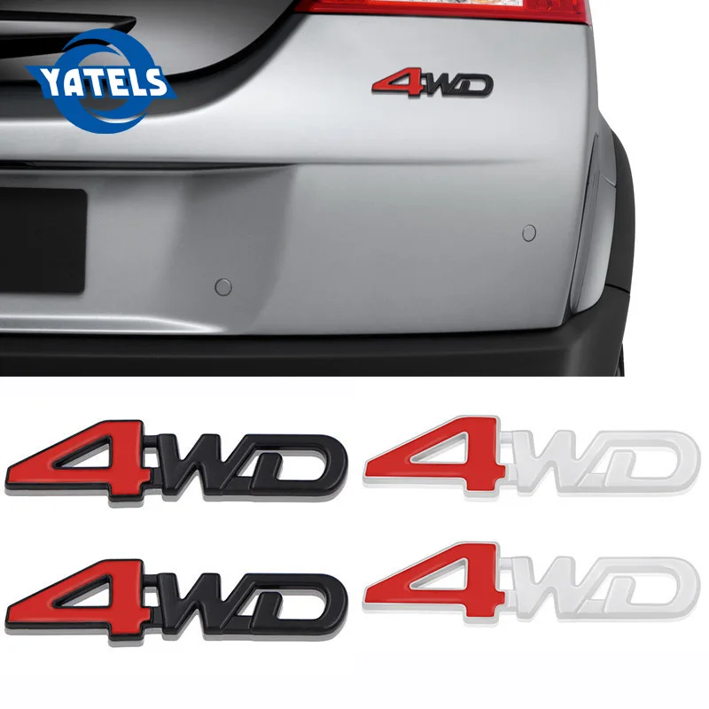 

Car Tail Rear Side Metal 4x4 RC 4WD Sticker 3D Chrome Badge Emblem Decal Styling for SUV Ford Toyota Jeep Mitsubishi Accessories