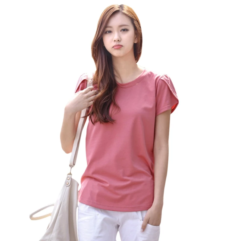 

Tshirt Women Tops Casual Solid Pink Black 4XL 5XL Women's T Shirt Short Sleeve Plus Size T-shirt Tees Blusa