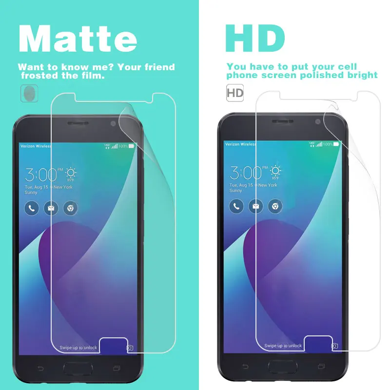 

New Matter film and Glossy Film For ASUS ZENFONE V V520KL 5.2 in LCD HD Clear and Anti-Glare Screen Protector Film Screen Guard