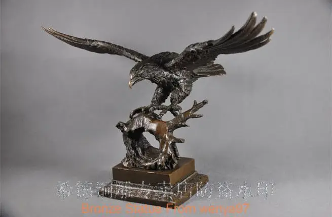 

Art Deco Sculpture Animal Bird Eagle Bronze Statue QQ EW