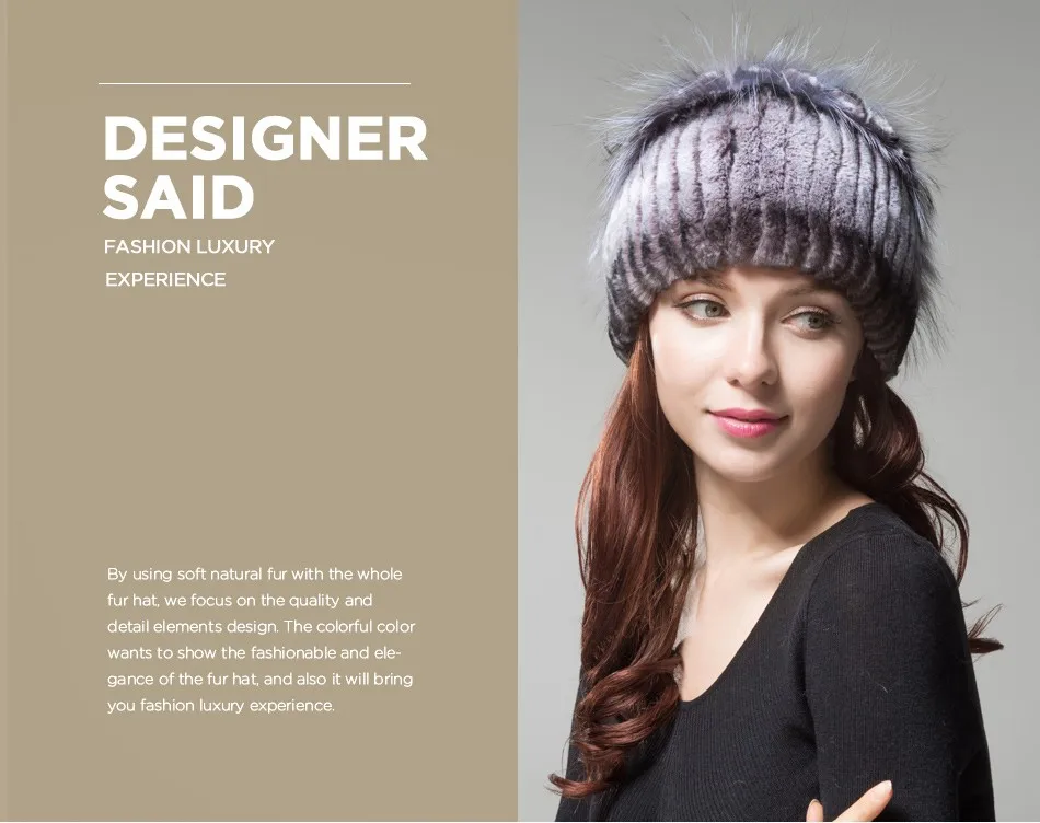 fur woman winter hats PCM009 (2)