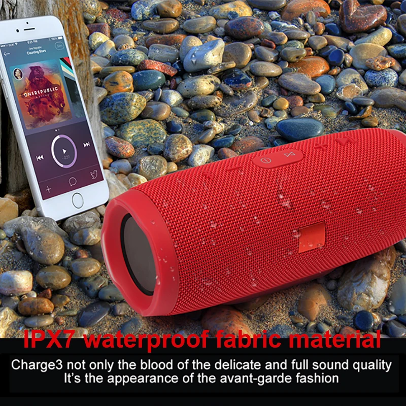 Портативная уличная Беспроводная Bluetooth колонка супер бас динамик сабвуфер