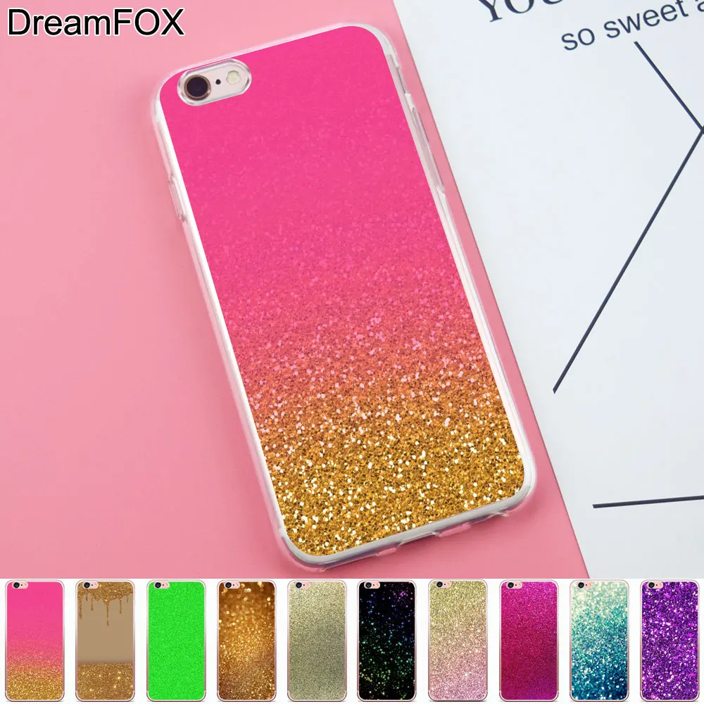 DREAMFOX K181 розовый Золотой Блестящий Мягкий ТПУ силиконовый чехол для Apple iPhone 11 Pro X XR