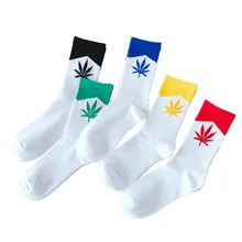Новинка Harajuku кленовый лист женские белые высококачественные повседневные хлопковые носки чулочно-носочные изделия женские скейтборды хип хоп забавные носки осень
