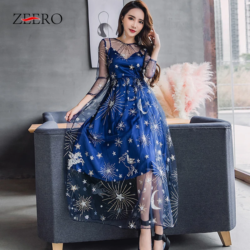 Beach Maxi Gaun Vestidos|Gaun| - AliExpress
