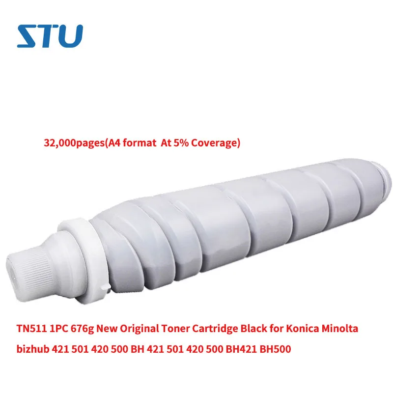 TN511 1PC 676g New Original Toner Cartridge Black for Konica Minolta bizhub 421 501 420 500 BH 421 501 420 500 BH421 BH500 (2)
