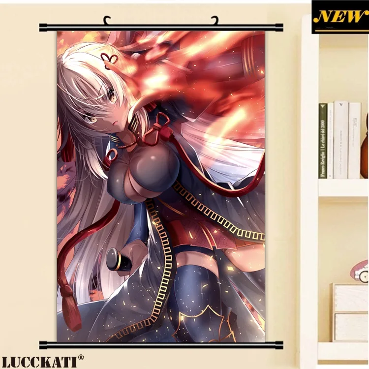 40X60 см Fate grand order Fate/go Fgo Сексуальная лоли калочка мультфильм аниме Искусство Настенная картина плакат прокрутка Ткань Холст Живопись - Цвет: E