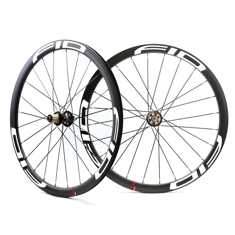 Велосипед 700C 35 мм Clincher Carbon вилсет под дисковый тормоз безкрюковые колеса