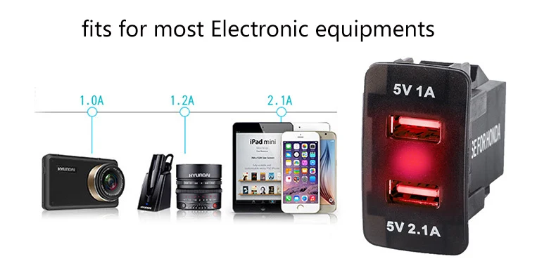 3.1A в машину с USB, туманный распылитель, Зарядное устройство светодиодный Дисплей Напряжение метр прикуриватель для Honda Accord Civic Jade INSIGHT Fit CR-V XR-V CR-Z Fortune