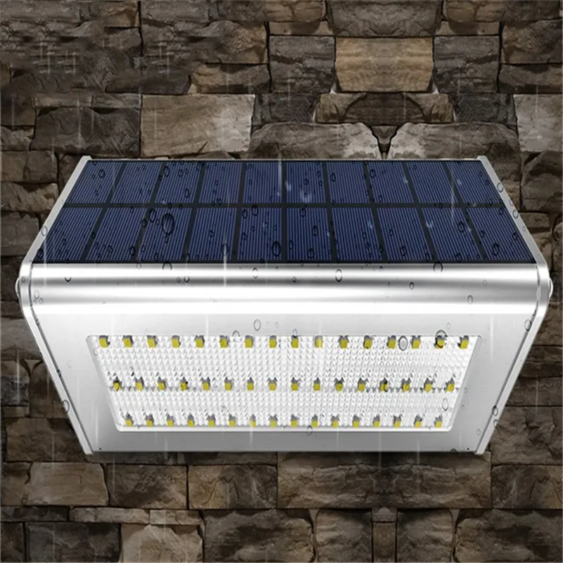 

CLAITE Solar Light 56 LED Radar Sensor Wall Light IP65 Waterproof Outdoor Security Street Lamp 1000LM for Garden Yard