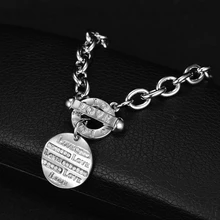 Золотые браслеты на запястье для женщин круглый диск с логотипом любви Серебряный цвет браслет для женщин роскошный H браслет Manchette Femme Argent