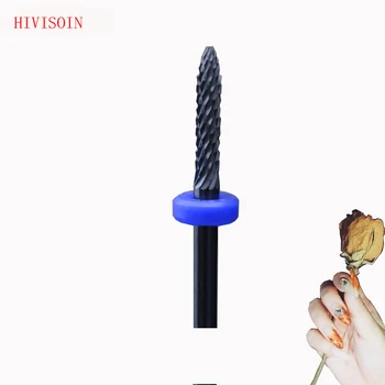 

5Pcs Black Ceramic Nail Drill Bit - Under Nail Cleaner Bit - M (1035.023)