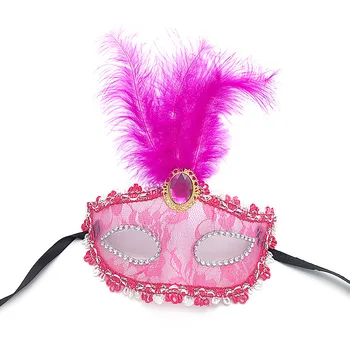 

New Halloween Christmas Feather Masks Fashion Women Sexy Half Face Masksed Wholesale