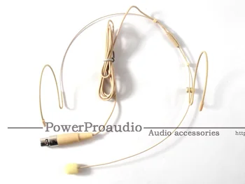 

1X Flesh Colour Female Screw Thread Lock 3.5 mm Jack Stereo Plug Headset Microphone For Senheiser Wireless BodyPack Transmitter