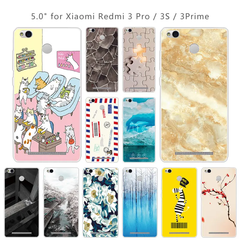Квадратный чехол для телефона Xiaomi Redmi 3 Pro s прозрачная задняя крышка 5 0 дюйма S