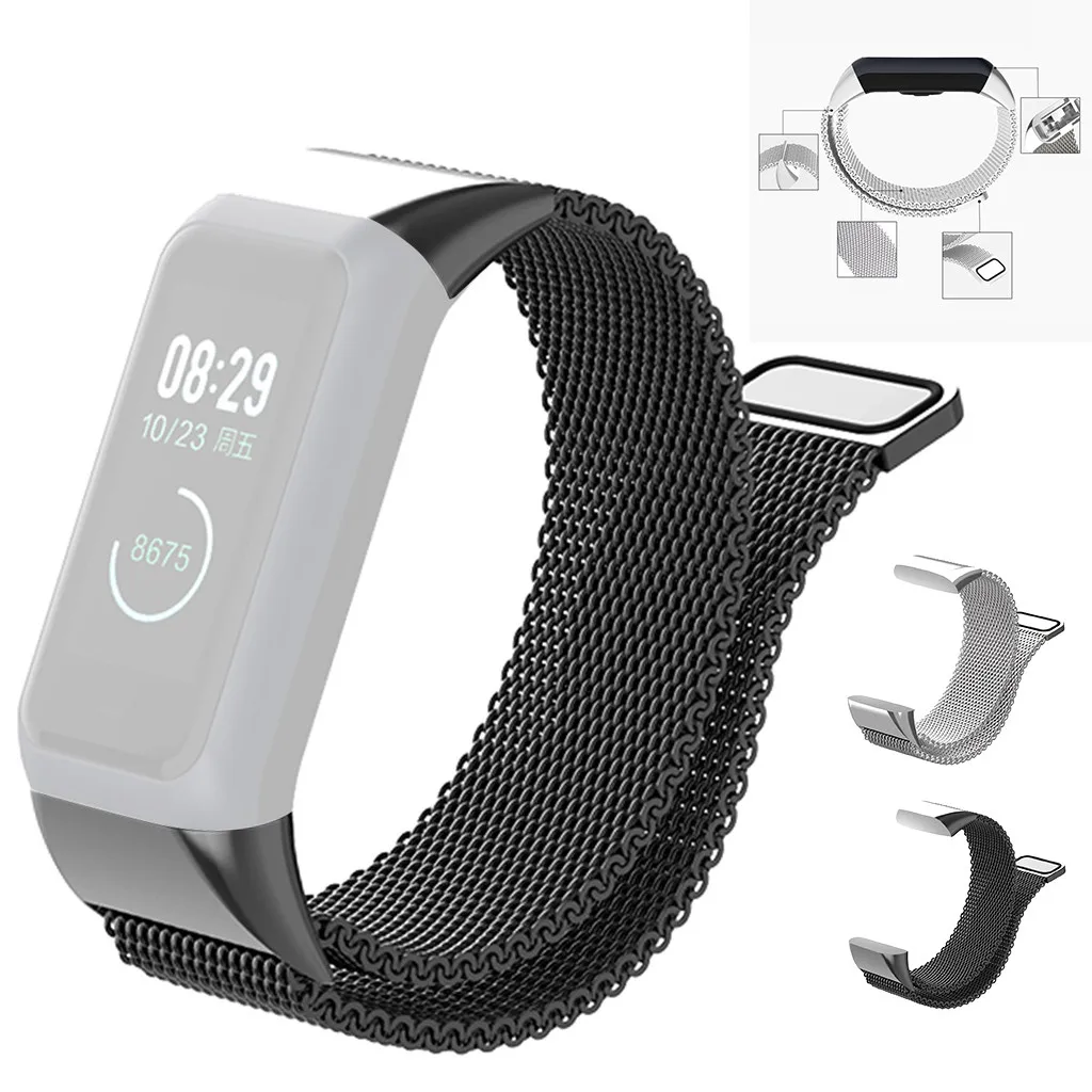 

smarwatch Milanese Magnetic Loop Stainless Steel Band For Xiaomi AMAZFIT cor2 Watch samrt watch #40