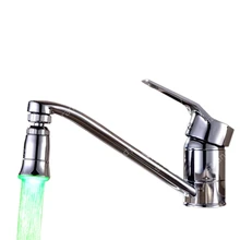 Латунный зеленый цвет свечение душ поток кран аэратор