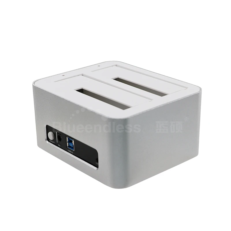 3pcslot 2 bay docking station hdd ssd 2.5''  (1)