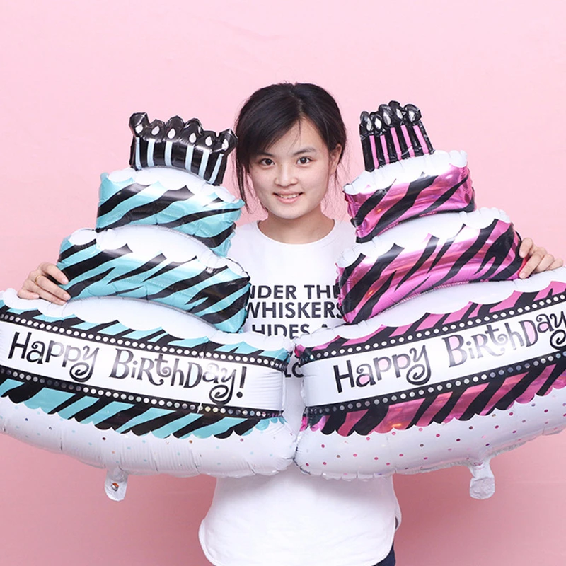 

Large Aluminium Foil balloon Holiday Birthday party Student Dance Wedding room decoration Anniversary Three layer cake balloons