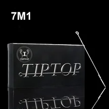 50PCS TIPTOP Premium Tattoo Needles 7M1 Disposable Sterilze 7 Single Magnum Tattoo Needles Free Shipping