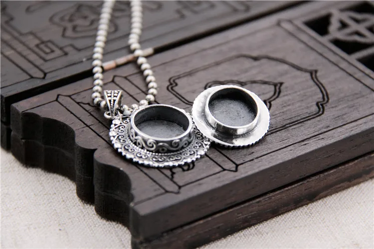 Silverplate S925 стерлингового серебра личности Ретро тайский серебряный кулон с секретом Для мужчин Для женщин Pu Ga кулон с секретом