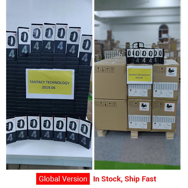  In Stock Global Version Xiaomi Mi Band 4 Smart Miband 4 Waterproof Heart Rate Fitness 135mAh Blueto - 33038065394