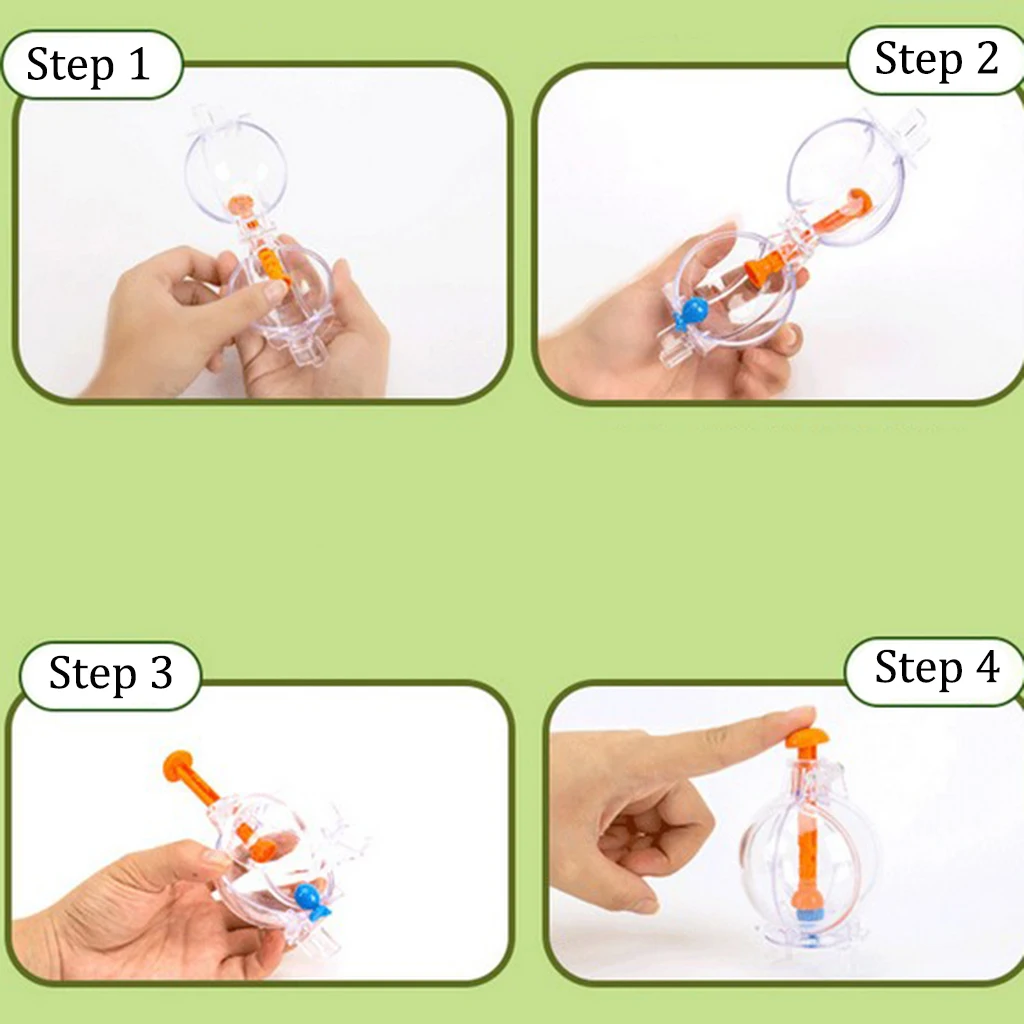 Magic Sticky Balloon Inflator Set DIY Craft Kits Fun Inflatable Toys for Kids Aged 4 and Up