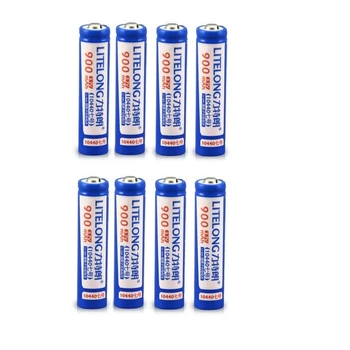 

8pcs High power 3.7v 900MAH AAA rechargeable battery 10440 lithium battery flashlight rechargeable battery