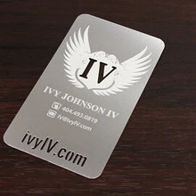 Металлик Цвет, металл Бизнес карты, 100 шт. много Делюкс металла Бизнес карты vip карты, двухсторонний № 3025