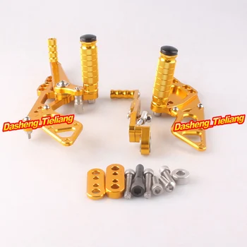 

Motorcycles Adjustable Shift Brake Rear Set Footpegs Foot Rest Peg For Suzuki GSXR 1000 K9 Pair Spare Parts