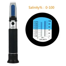 Горячая Портативный Ручной Salinometer 0-10 хлорид натрия концентрационный рефрактометр морской гравитационный измеритель морская вода, аквариум