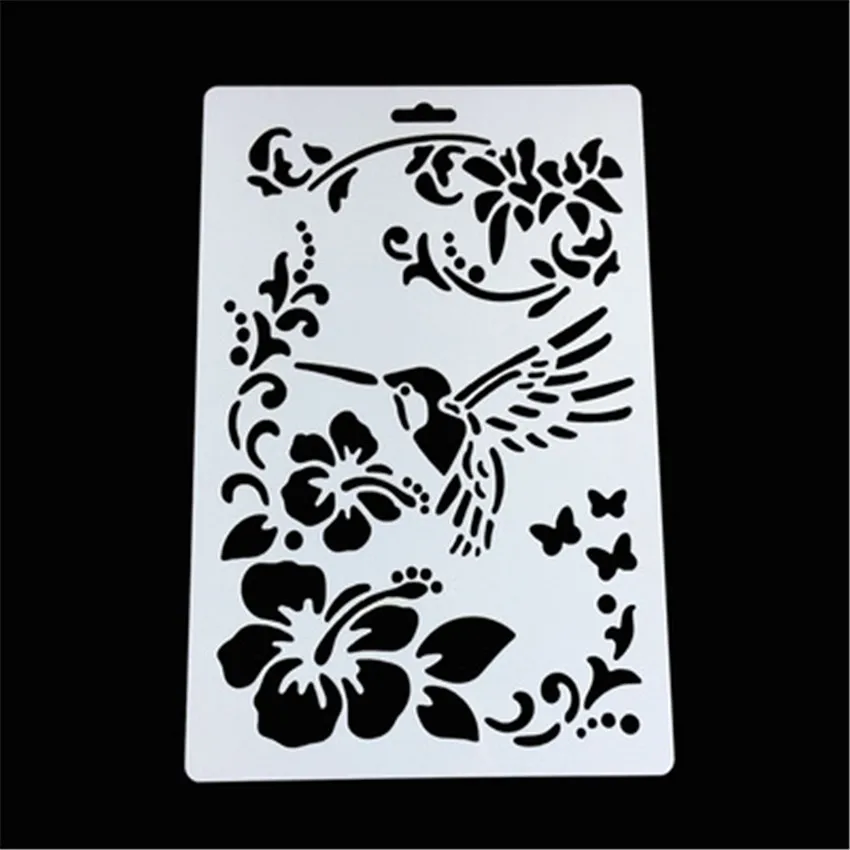 

Sparrow shield DIY cake scrapbook stencils hollow Embellishments printing lace ruler Valentine's Day