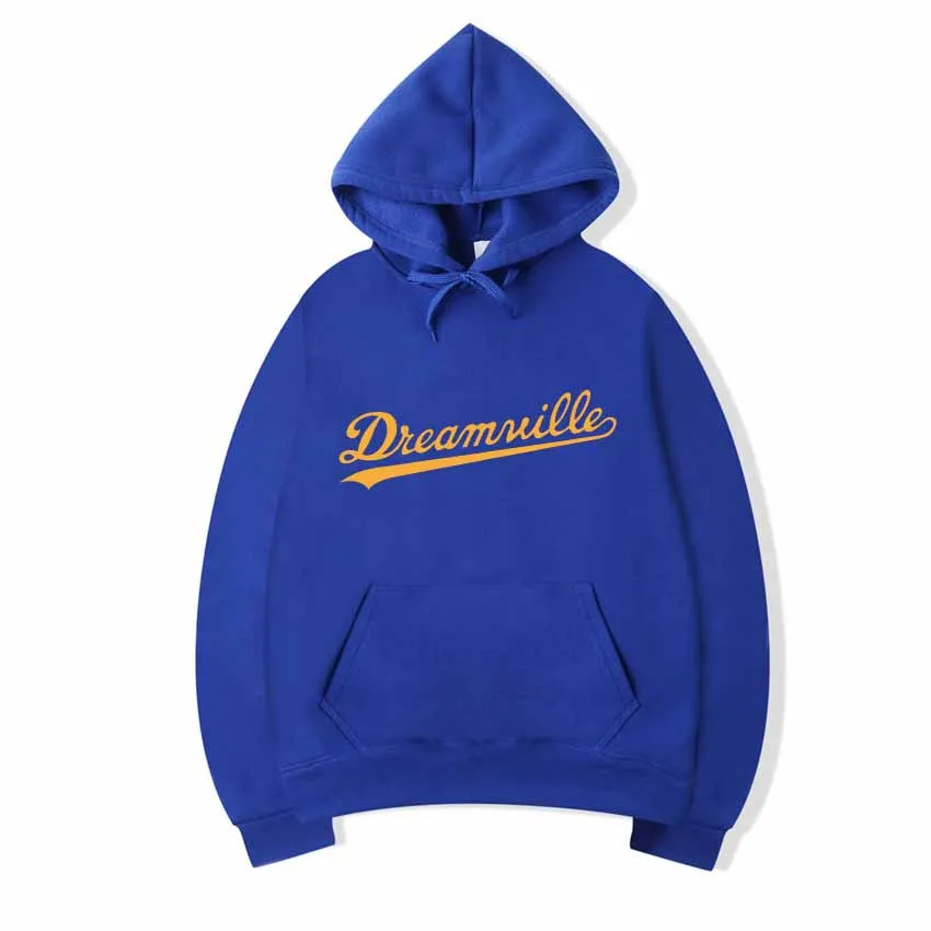 Новинка; худи Для мужчин хип-хоп DREAMVILLE Коул Логотип с капюшоном Swag письмо флисовые J худи с принтом Cole зимние толстовки с капюшоном Для мужчин пуловер - Цвет: Sapphire