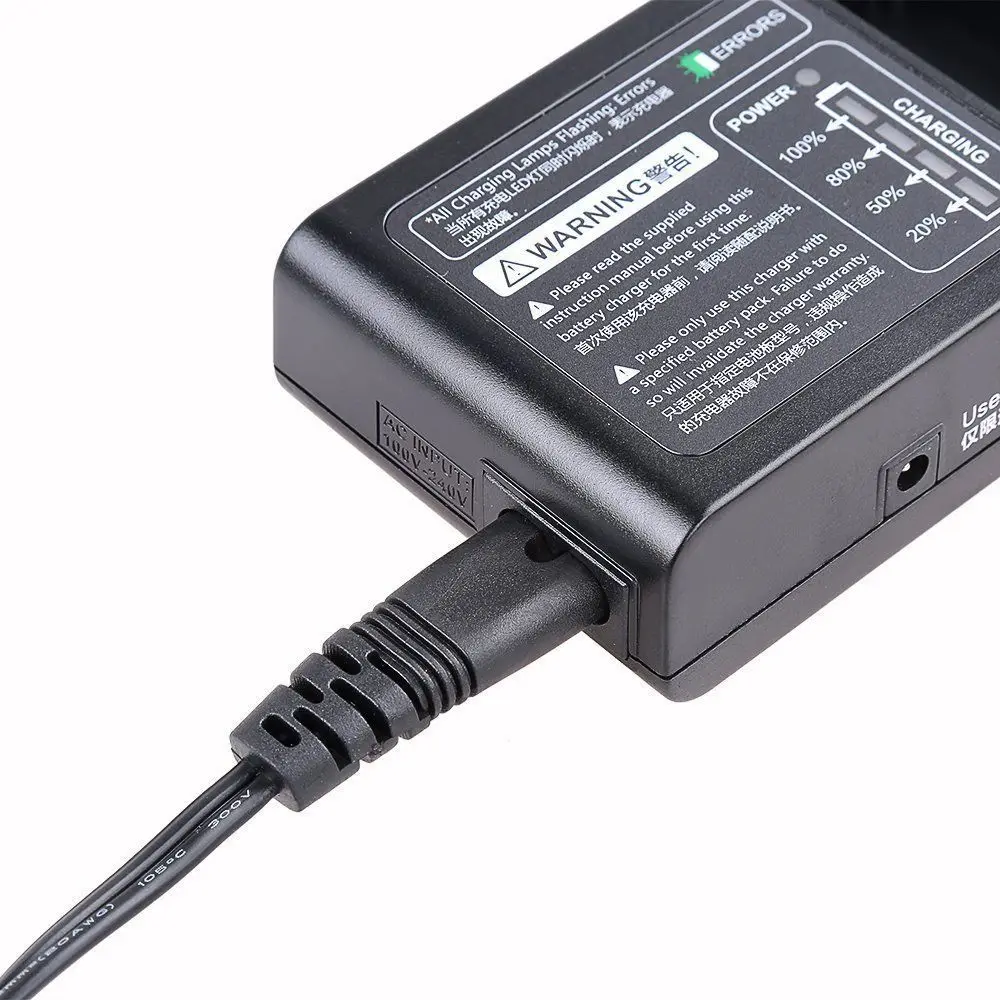 GODOX VC-18 Charger Kit for Godox VB18 Li-ion Battery Ving V850 V850 II V860II-S V860C V860II Speedlite Flash