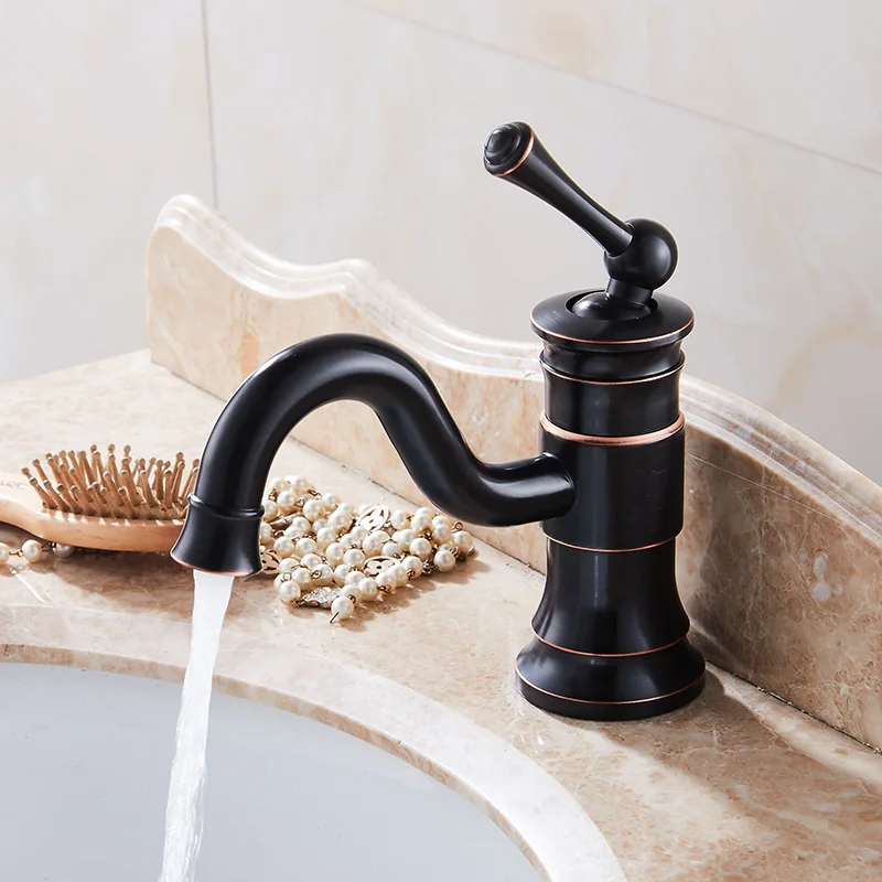 Free Shipping ORB Brass Bathroom Faucet Vessel Sink Basin faucet Mixer Tap Swivel Spout Cold Hot Water tap Oil Rubbed Bronze