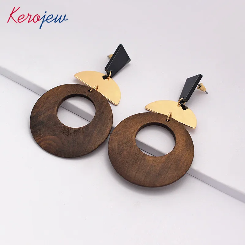 

Vintage Korean Fashion Drop Earrings For Women Wood Decoration Aretes De Mujer Online Shopping Indian Accessories Dangle Earring