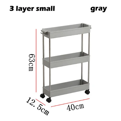 2/3/4 Слои Gap Кухня стеллаж для хранения с шкив Ванная комната организовать полка Экономия пространства подвижный собрать полки - Цвет: F