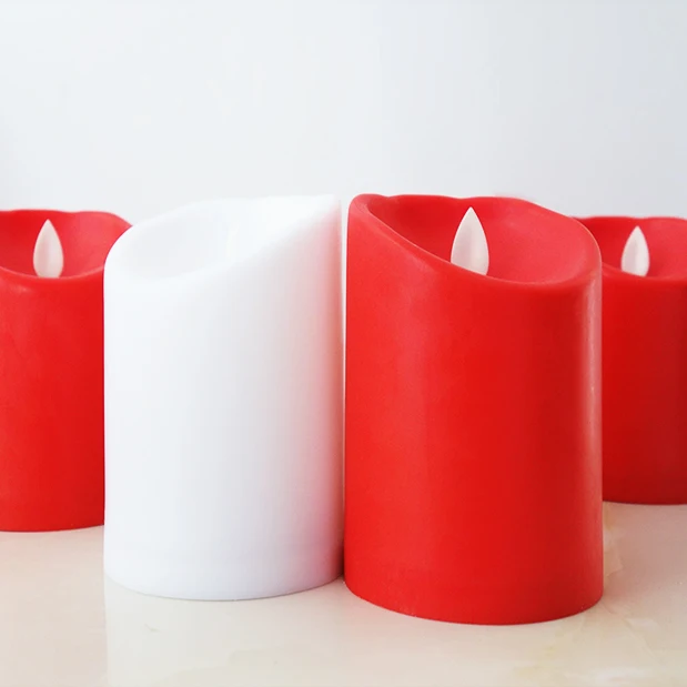 Flickering Flameless Candles LED Battery Operated candles pillar Lamp