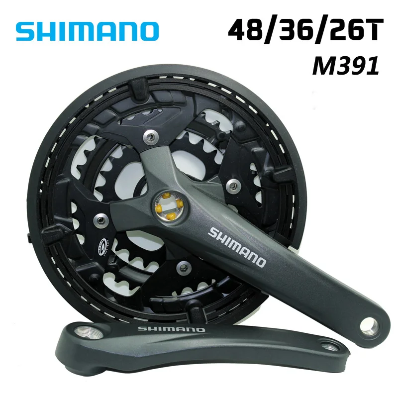 M391 48T ACERA ALIVIO FC-M391 3x9 Скорость MTB горный велосипед/дорожный велосипед для горного велосипеда набор цепного колеса 26/36/48T ACERA шатунный палец для частей Группы - Цвет: M391 48T